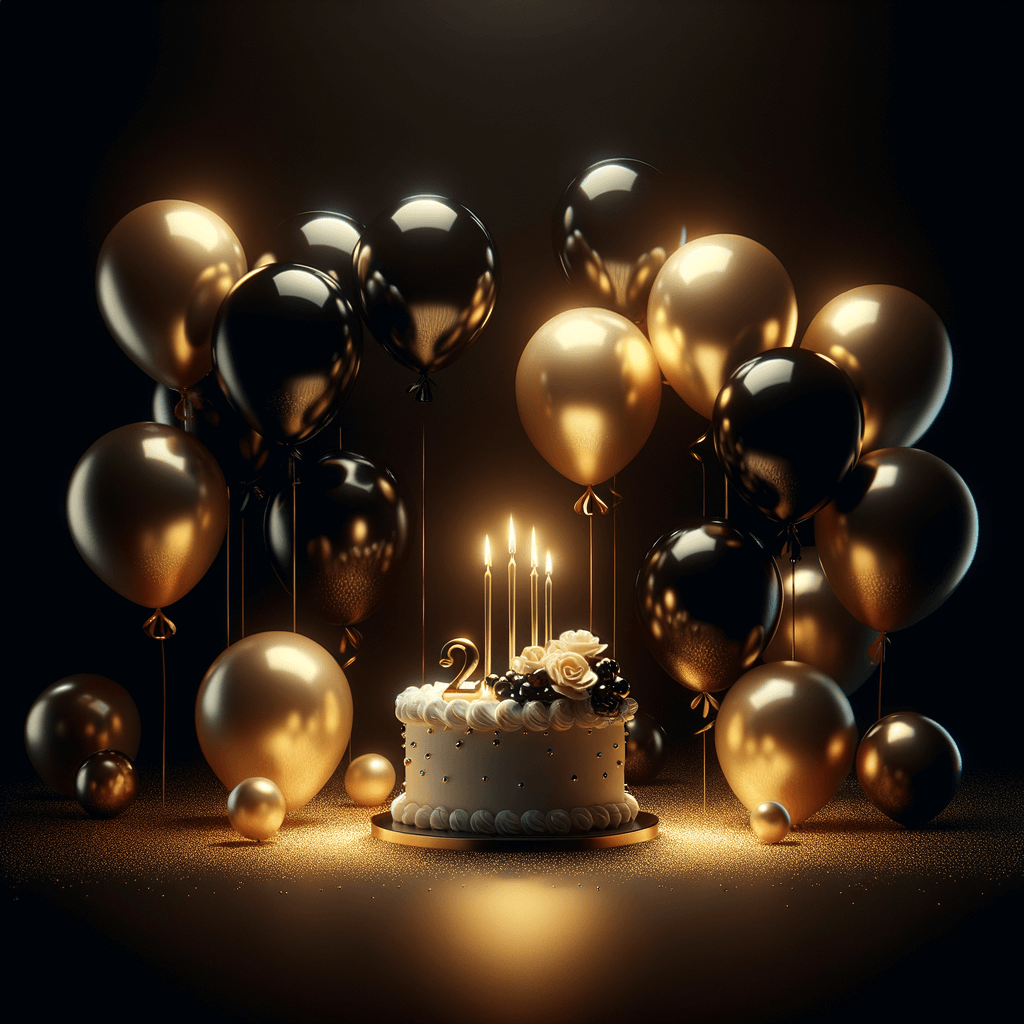 Fête Éblouissante: Deco anniversaire noir et or