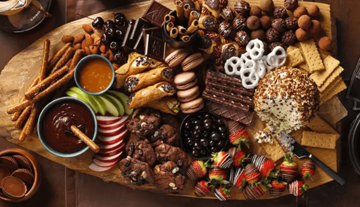 Chocolat et caramel pour un buffet anniversaire adolescent