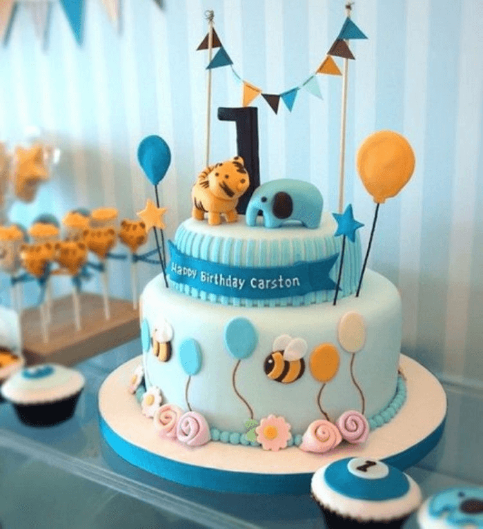 Gâteau d'anniversaire bébé garçon