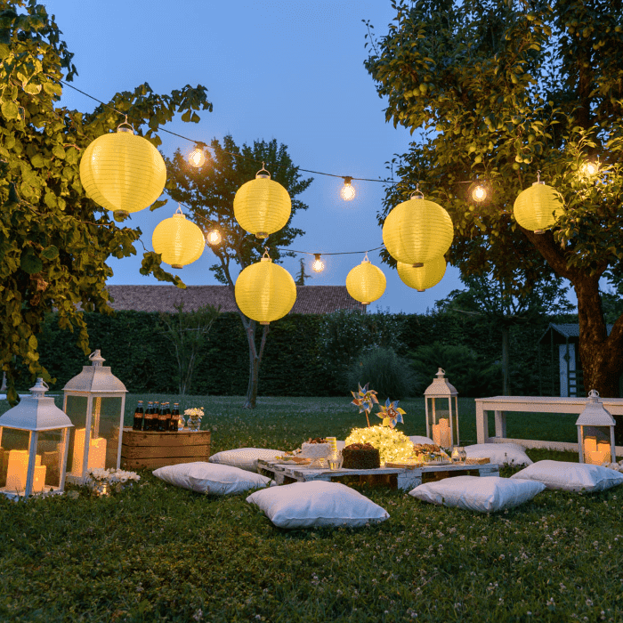 Déco anniversaire dans son jardin